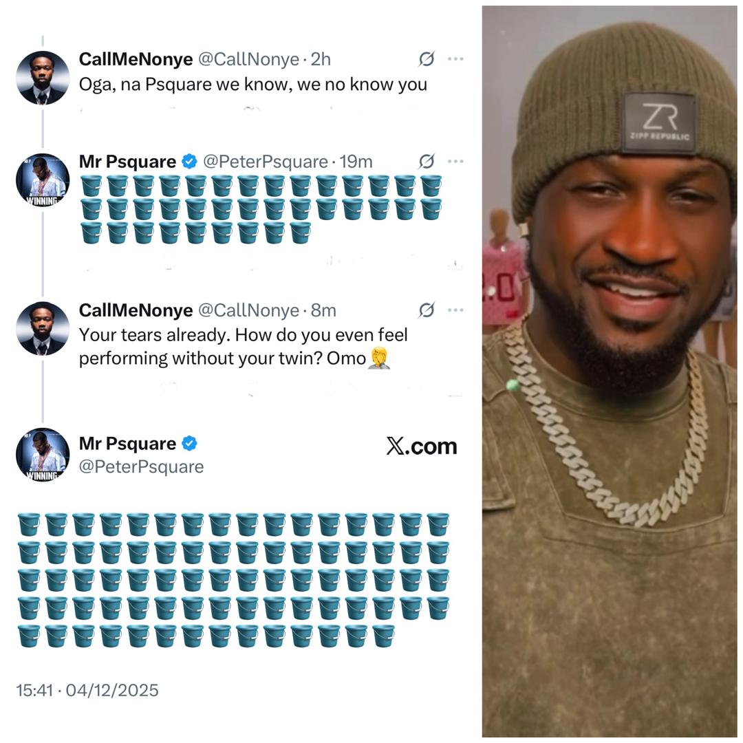 Between Peter Okoye and a troll on X